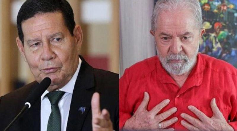 Hamilton Mourão: “Lula está abaixo do nível que o Brasil precisa”
